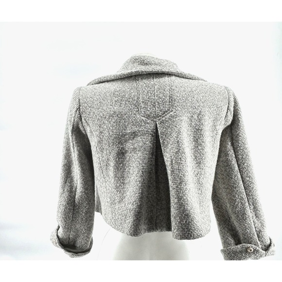 Twead Wool Cropped Womens jacket blazer Y2K Rampage Size M - Picture 4 of 9